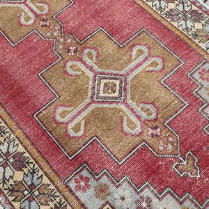 5x10 Rug, Unique Turkish Rug, 5x10 Turkish Rug, Boho Rug, Oushak Rug, 5x10 Vintage Rug, 5x10 Area Rug,Handmade Rug,Natural Rug,5x10 Wool Rug
