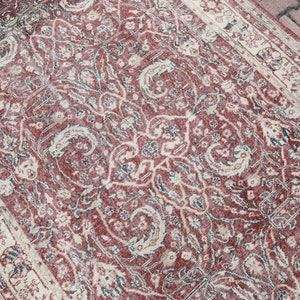 5x9 Rug, Handmade Rug, 5x9 Turkish Rug, Bedroom Rug, Living Room Rug, 5x9 Vintage Rug, 5x9 Oushak Rug, Red, Beige, Green, Eclectic Rug, Gift