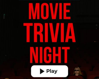 MOVIE TRIVIA Trivia Game | Pub Quiz Trivia | Instant Download | 10 Rounds, 111 Questions | Powerpoint | Game Night | Movie Game | Party Game