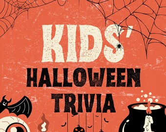 KIDS HALLOWEEN TRIVIA Game | Instant Download | 4 Rounds, 20 Questions | Powerpoint | Game Night | Children's Game | Party Game