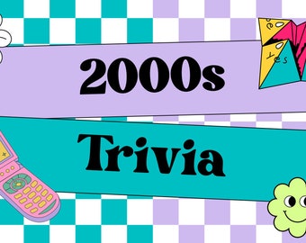 2000s TRIVIA GAME | Pub Quiz Trivia | Instant Download | 5 Rounds, 55 Questions | Powerpoint | Game Night | Party Game | 00s Game