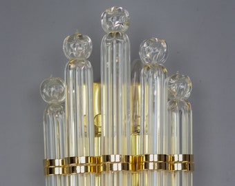 Crystal Brass Sconce by Honsel