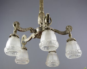 Art Deco Chandelier, 1930s