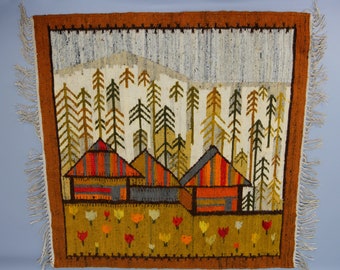 Vintage Handwoven Tapestry by Maria Janowska