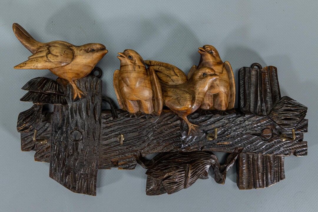 Antique Wooden Bird Key Rack, 1920 - Etsy