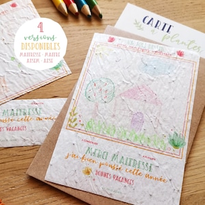 Master planting card for end of year gift • Master gift • Atsem gift • Aesh gift