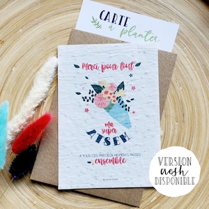 Cadeau carte à planter atsem • Cadeau carte à planter Aesh