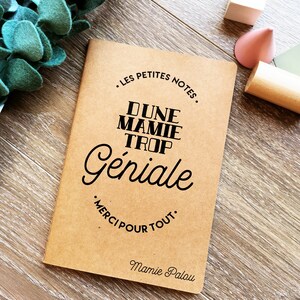 Cadeau mamie carnet personnalisé pour la fête des grands mères