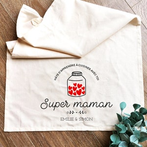Gift for Mother's Day personalized tea towel Happy Mother's Day