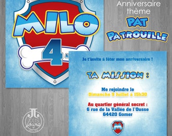 Invitation Anniversaire Etsy