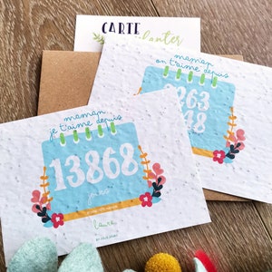 Personalized Mother's Day plantable card, Happy Mother's Day card