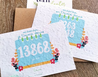 Personalized Mother's Day plantable card, Happy Mother's Day card