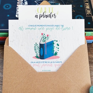 Biglietto per piantare libri • Biglietto per piantare compleanno