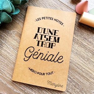 Personalized atsem or aesh gift notebook
