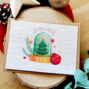 Carte à planter Joyeux Noël • Carte à planter Noël