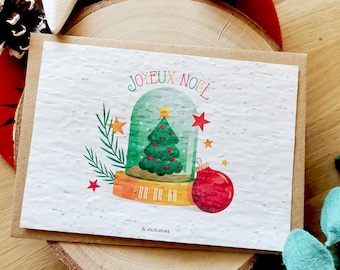 Carte à planter Joyeux Noël • Carte à planter Noël