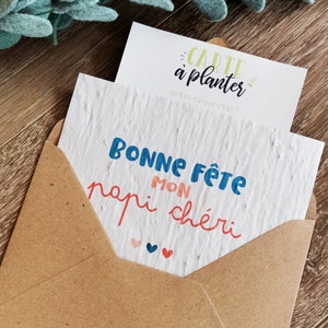 Carte à planter papi bonne fête papi