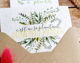Card to plant • Card to plant ecology • Ecological card • Card to plant quote • Card to sow