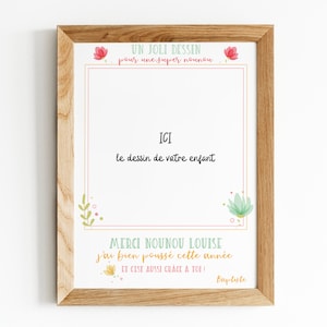 Personalized nanny gift poster