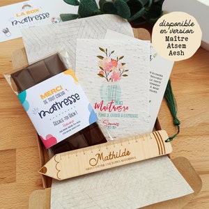 Coffret cadeau pour maîtresse maître atsem ou aesh