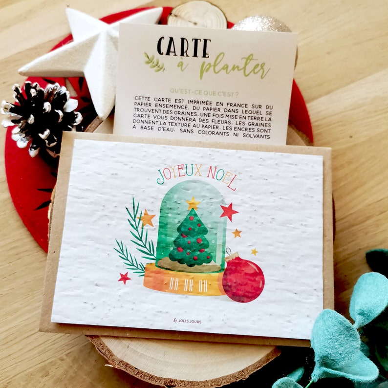 Carte à planter Joyeux Noël • Carte à planter Noël image 2
