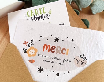 Carte à planter crèche ou mam cadeau original