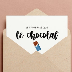 Valentine's Day gift postcard love humor chocolate