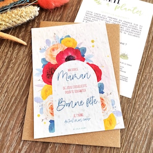 Carte à planter Bonne fête maman pour la fête des mères