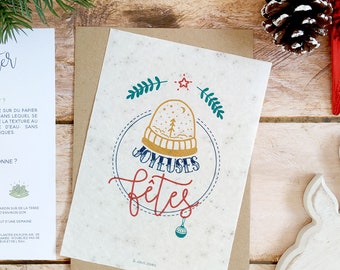 Happy Holidays Planting Card