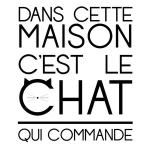 Chat, Affiche chat, Décoration chat, Citation chat, Cadeau chat image 3