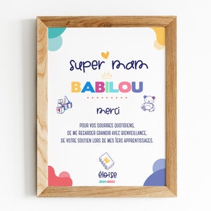 Personalized MAM gift poster