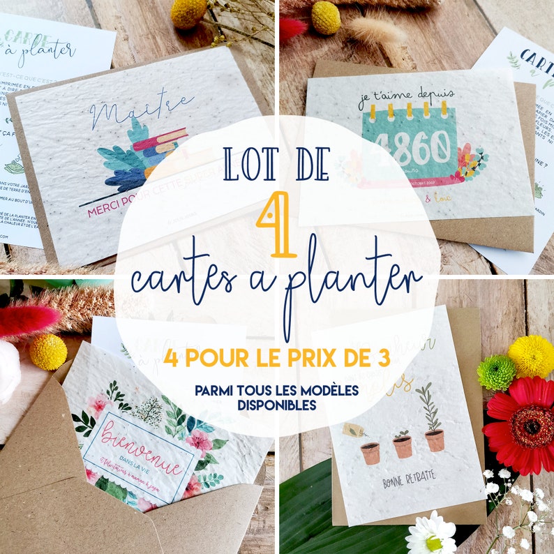 Card to plant • Set of cards to plant • 4 cards to plant image 1