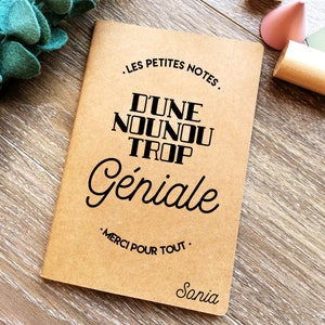 Personalized nanny gift notebook