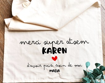 Atsem gift, personalized atsem tea towel gift