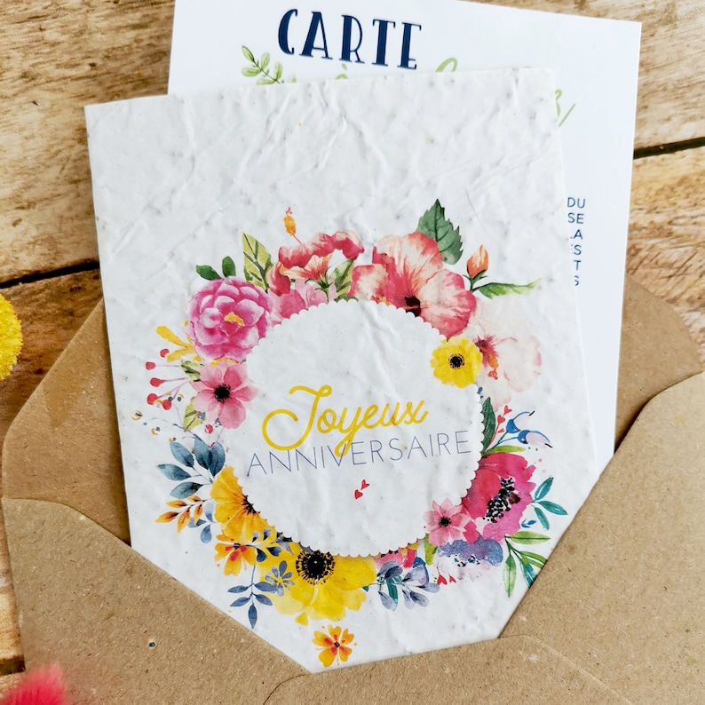 Carte à planter joyeux anniversaire image 2