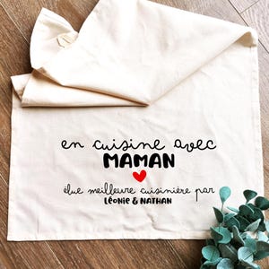 Mother's Day gift personalized tea towel Happy Mother's Day