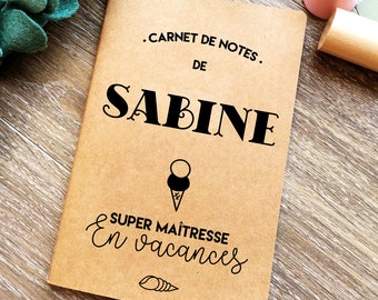 Regalo maestro de cuaderno personalizado • Regalo de cuaderno personalizado