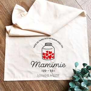 Gift for personalized Grandma, personalized Grandmother's Day tea towel