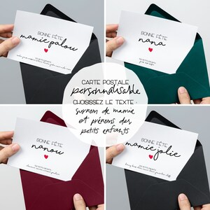 Carte Fête des grands mères personnalisée • Carte bonne fête mamie image 4
