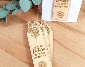 Gift for Mother's Day wooden bookmark