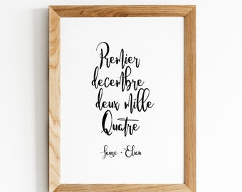 Date • Decorative poster date of love [customizable]