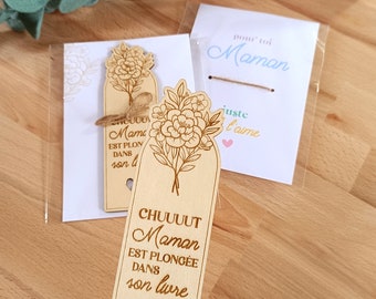 Gift for Mother's Day wooden bookmark
