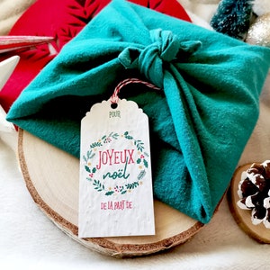 Carte à planter de Noël en lot de 6 étiquettes pour cadeaux