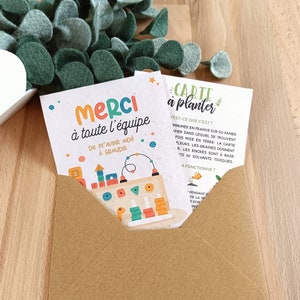 Carte à planter crèche ou mam cadeau original image 5