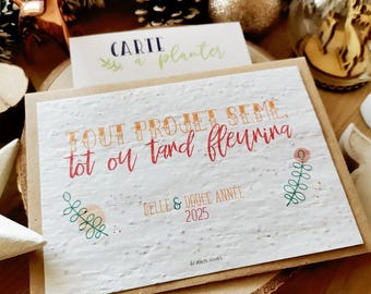 Carte à planter Bonne année 2025 carte pour souhaiter une bonne nouvelle année