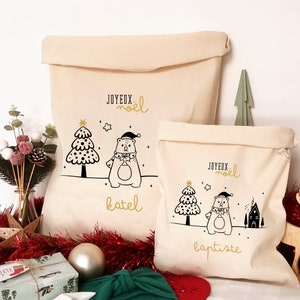 Personalized Christmas hood • Christmas gift hood • Santa Claus hood • Personalized hood • Christmas pouch
