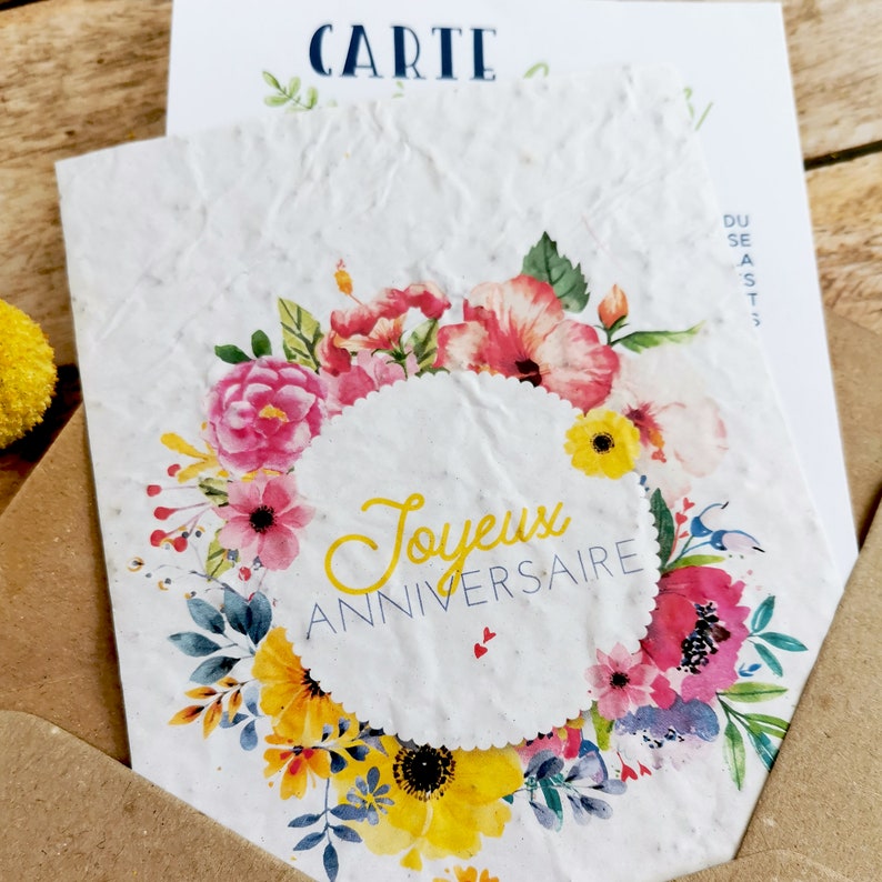 Carte à planter joyeux anniversaire image 4