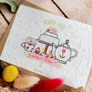 Carte mamie à planter bonne fête mamie