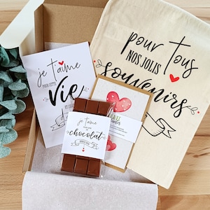 Coffret cadeau amoureux cadeau Saint Valentin original