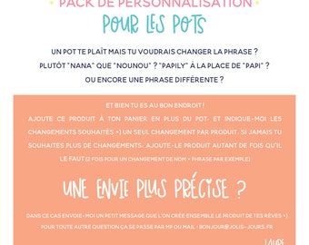 Pots en terre cuite personnalisé